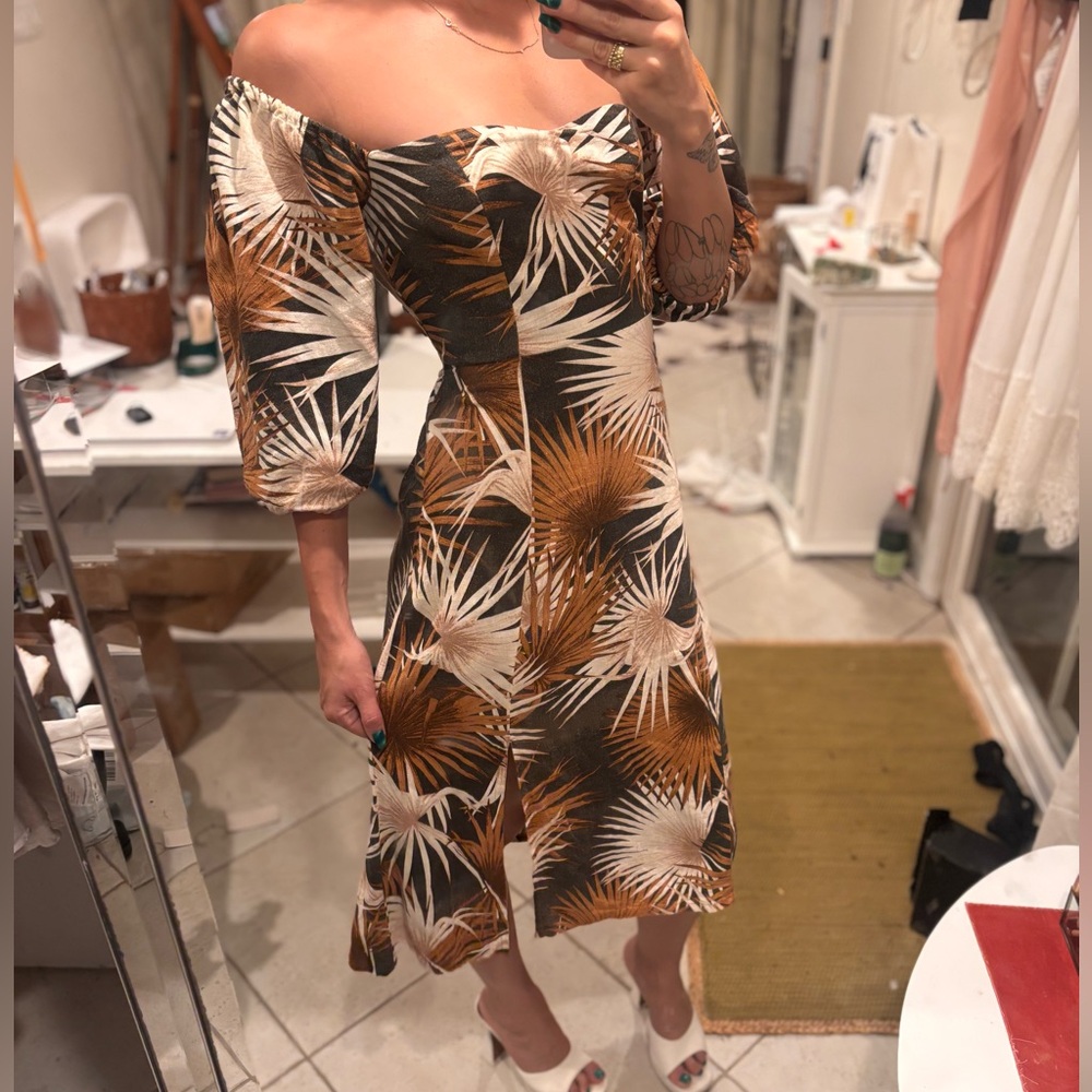 Handmade local Hawaiian tropical linen dress 🌺